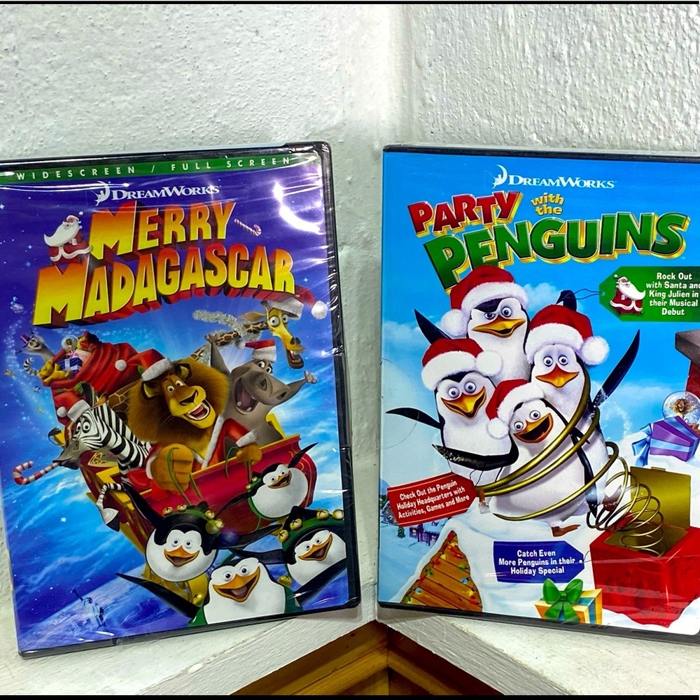 New Madagascar: Party with the Penguins & Merry Madagascar by Dreamworks